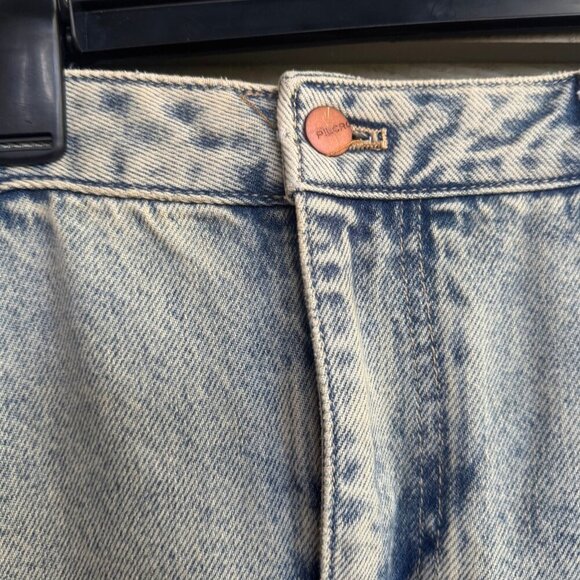 Pilcro Anthropologie Light Wash Denim Midi Skirt | Size 10 - Picture 2 of 9